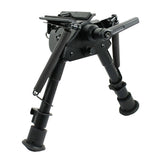 6" to 9" Adjustable Pivot / Rotating Spring Return Rifle Bipod Adjustable Legs