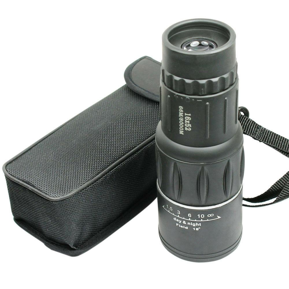 16X52 Monocular Zoom Dual Focus Rubber Armored Telescope for Hunting / 16X52 Monocular Zoom Dual Focus Rubber Armored Telescope for Hunting /