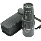 16X52 Monocular Zoom Dual Focus Rubber Armored Telescope for Hunting / Camping