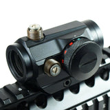 Tactical Weatherproof Adjustable 5 MOA Green Red Dot Sight Scope for 20mm Rails