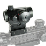 Tactical Reflex Red Green Dot Sight Scope - Dual High - Low Profile Rail Mounts