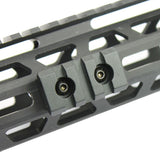 M-Lok 3 Slot Picatinny/Weaver Rail Handguard Section Aluminum - Black
