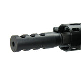 223/.223 5.56 1/2x28 TPI Compact Size Steel Muzzle Brake + Crush Washer - Black - West Lake Tactical