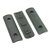 4" Keymod Rail Panel Handguard Covers Polymer Textured - Set of Three Black
