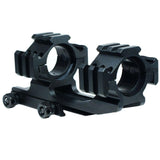 PEPR style Cantilever 1" to 30mm Rifle Scope Mount for 20mm Rails - Black