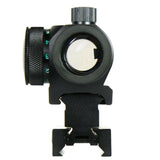 Tactical Reflex Red Green Dot Sight Scope - Dual High - Low Profile Rail Mounts