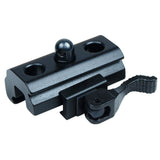 Quick Release QR Harris Style Bipod Sling Stud to 20mm Rail Adapter Black Matte