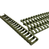 8x Heat Resistant Rifle Ladder Rail Cover Weaver Picatinny Handguard - OD Green