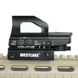 Tactical Sight Holographic Relex Scope - Red Green 4 Reticle Rail Mount - HD104
