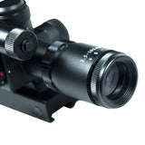 2.5-10x40 Tactical Rifle Scope Green Laser Dual illuminated Mil-dot Rail Mount