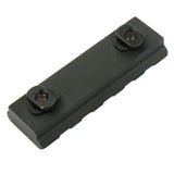 M-Lok 5 Slot Picatinny/Weaver Rail Handguard Section Aluminum 2.5" - Black