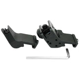 Front and Rear 45 Degree Offset Rapid Transition BUIS Backup Iron Sight Set