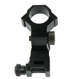 Tactical Flashlight / Laser / Scope Mount Windage Elevation Adjustable 1" Ring
