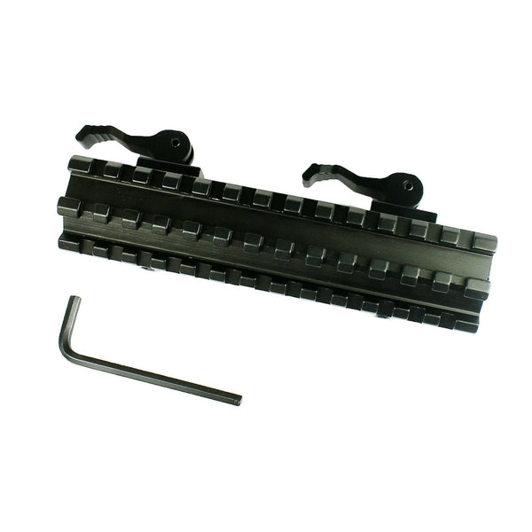 13 Slot Double Rail Quick Detach Picatinny Angle Mount Weaver Rail Scope Mount