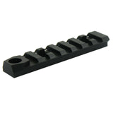 Rail Section 7-Slot Black Picatinny M-LOK Adapter QD with Sling Swivel Provision