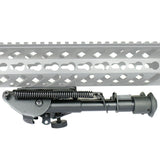 6" to 9" Adjustable Spring Return Sniper Hunting Rifle Bipod w/ KeyMod Adapter