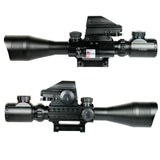 4-12X50 Tactical Rifle Scope R/G Mil-dot with Holographic Sight & Red Laser JG8 - West Lake Tactical