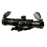 1.5-4X30 Tactical Rifle Scope with Tri-Illuminated Chevron Reticle - PEPR Mount