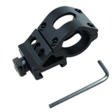 25mm Offset Rifle Scope Flashlight Laser Mount For Picatinny Rail, 45° Angle