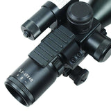 2.5-10X40 Tactical Rifle Scope with Green Laser-Mini Reflex 3 MOA Red Dot Sight - West Lake Tactical