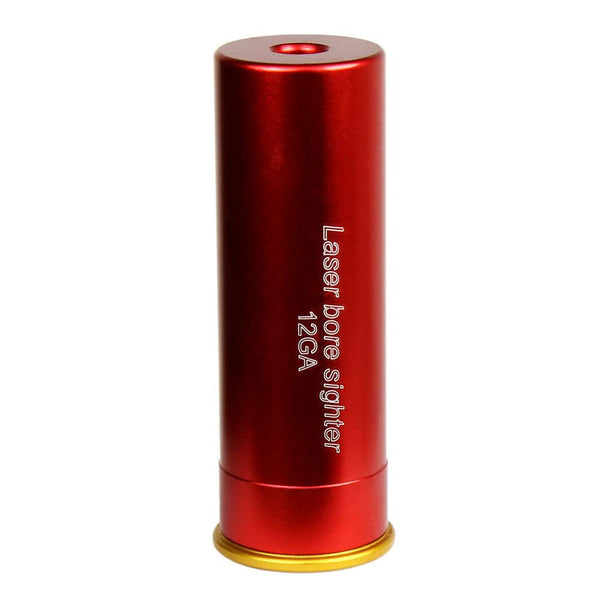 Red Laser Bore Sight 12 Gauge Barrel Cartridge Boresighter for 12ga Shotguns