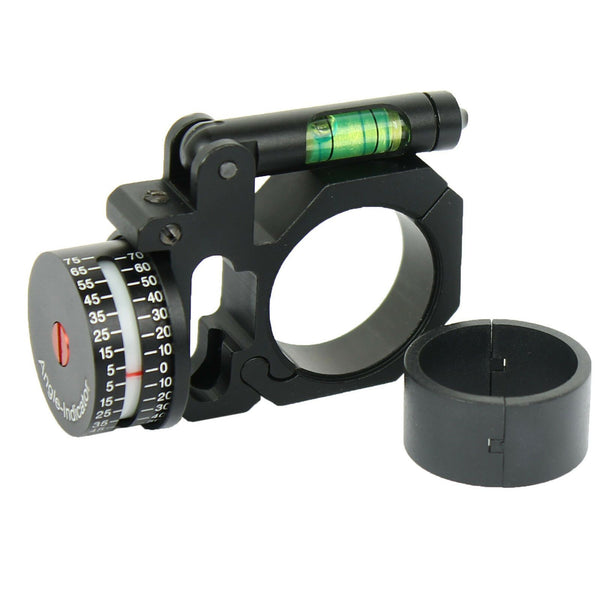Ring Angle Degree Indicator (ADI/ACI) & bubble level 1"/30mm Mount for Scopes