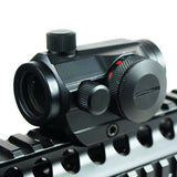 Tactical Weatherproof Adjustable 5 MOA Green Red Dot Sight Scope for 20mm Rails