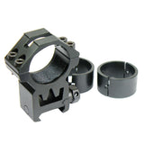 2 PCS 30mm  - 1" Scope Ring Picatinny Weaver Rail Laser Optics Mount Heavy Duty - West Lake Tactical
