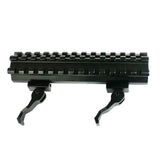 13 Slot Double Rail Quick Detach Picatinny Angle Mount Weaver Rail Scope Mount