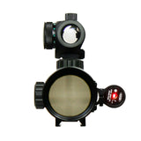 3-9X40 Illuminated Tactical Rifle Scope with Red Laser & Holographic Dot Sight