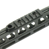 Rail Section 7-Slot Black Picatinny M-LOK Adapter QD with Sling Swivel Provision