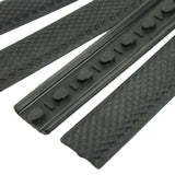 4 Black Rubber Keymod Covers Textured Soft Rubber Anti Slip Pack of Four 6.25"