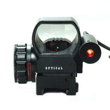 4-12X50 EG Tactical Rifle Scope with Holographic 4 Reticle Sight & Red Laser