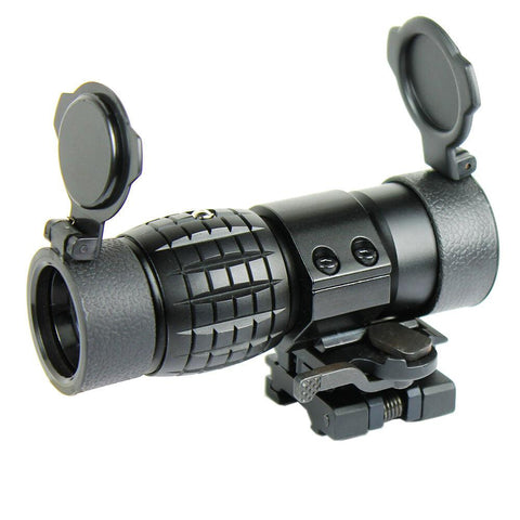 3X Magnifier Scope with FTS Flip to Side Mount Fits Holographic and Reflex Sight