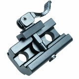 Quick Release QR Harris Style Bipod Sling Stud to 20mm Rail Adapter Black Matte