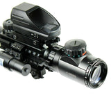 4-12X50 EG Tactical Rifle Scope with Holographic 4 Reticle Sight & Red Laser JG8
