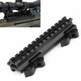 13 Slot Double Rail Quick Detach Picatinny Angle Mount Weaver Rail Scope Mount