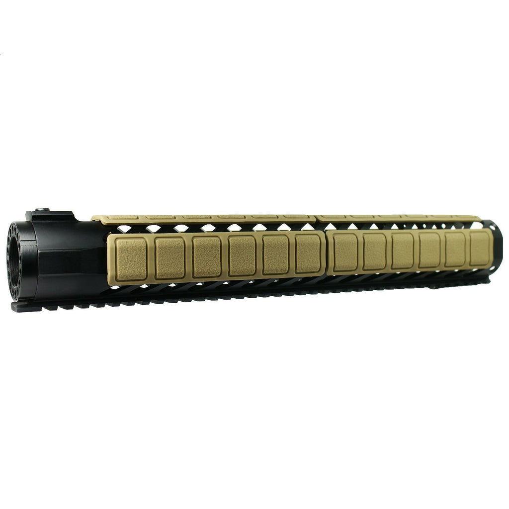 Keymod Cover Pack of 6 Tan KeyMod Rail Cover Textured Anti Slip Soft Rubber Panels ...