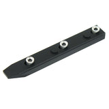 9 Slot 4.5" Picatinny Weaver Rail Section for Keymod Handguard - Aluminum Black