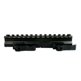 13 Slot Double Rail Quick Detach Picatinny Angle Mount Weaver Rail Scope Mount