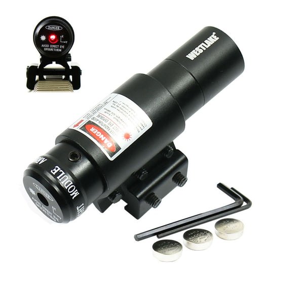 Compact Adjustable Red Dot Laser sight with Mount for 20mm Picatinny-11mm Rails