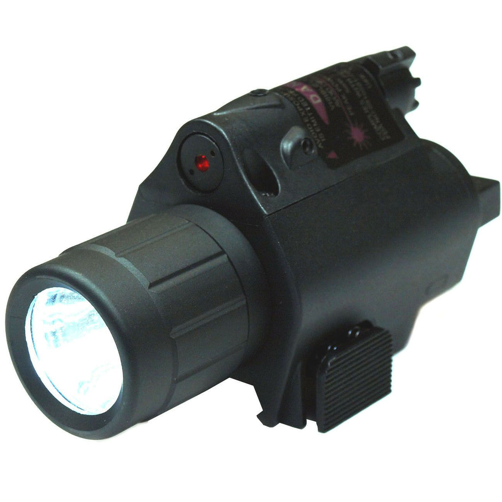 Sunlite 51003-SU 2-Pack AAA Tactical Flashlight With Red Laser – LED, Water Resistant, 1-499 Lumens