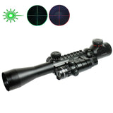 3-9x40 Hunting Rifle Scope Dual illuminated Snipe Scope & Green Laser Sight