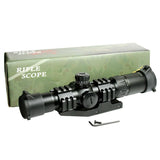 1.5-4X30 Tactical Rifle Scope with Tri-Illuminated Chevron Reticle - PEPR Mount