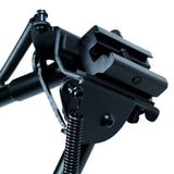 6" to 9" Adjustable Spring Return Sniper Hunting Rifle Bipod with Rail Adapter