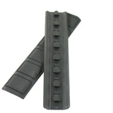 Pack of 6 Black KeyMod Rail Cover Textured Anti Slip Soft Rubber Panels -  6.25“