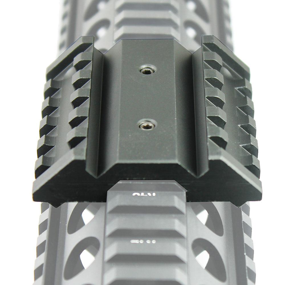45 Degree Offset Dual Side Rail Angle Mount 6 Slot Tactical Accessory ...