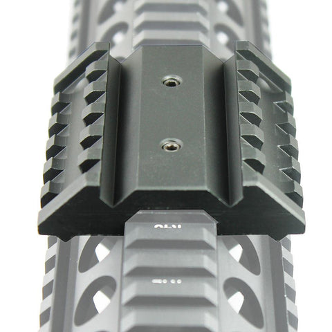 45 Degree Offset Dual Side Rail Angle Mount 6 Slot Tactical Accessory Rail