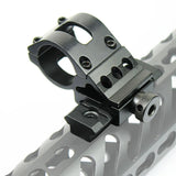 1" Offset Scope Ring with Rail Mount & KeyMod Rail Section for Laser /Flashlight