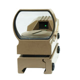 Tactical Holographic Reflex Sight Red - Green 4 Reticles with Rail Mount - Tan
